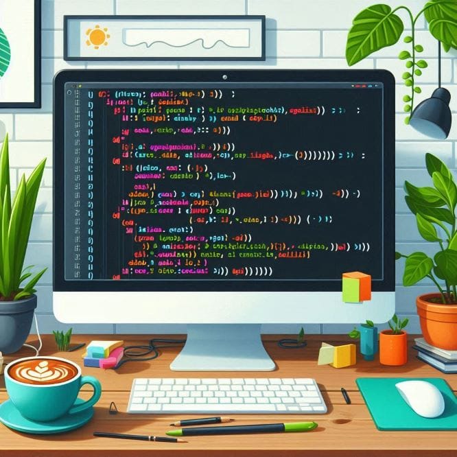 Foto notebook with code