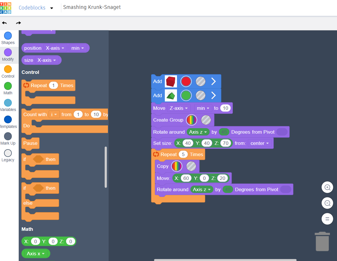 warsztaty 3D dzień 5 (9.11.2024) CODEBLOKS, Phyton + Blender, Chat GPT, Fusion - komponenty, parametry, łączenie