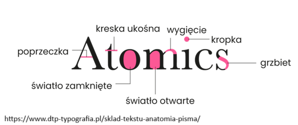 typografia - anatomia fontów