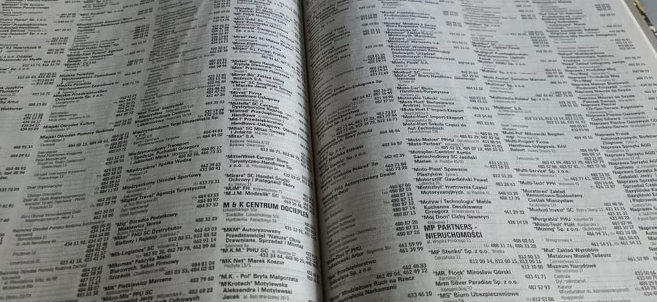 Zadanie - książka kontaktowa